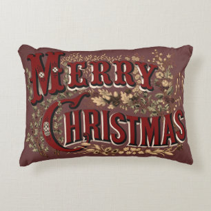Vrolijk kerstdecoratief accentkussen decoratief kussen