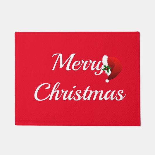 Vrolijk kerstdeuromat deurmat (Voorkant)