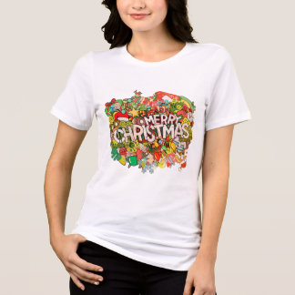 Vrolijk kerstdiner extravaganza Tri-Blend shirt