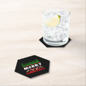 Vrolijk kerstdoek Christelijk kerstJezus Kartonnen Onderzetters (Insitu)