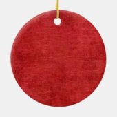 Vrolijk kerstengel - Rood Keramisch Ornament (Achterkant)