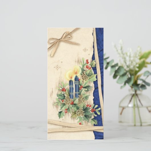 Vrolijk kerstfeest (Staand voorkant)