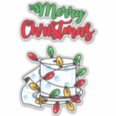 Vrolijk kerstfeest 2020 - Toilet Paper Edition Sticker (Voorkant)