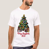 Vrolijk kerstfeest 2023 t-shirt (Voorkant)
