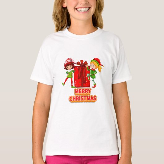 Vrolijk kerstfeest 2023 t-shirt (Voorkant)