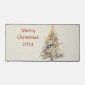 Vrolijk Kerstfeest 2024 Desk Mat (Voorkant)