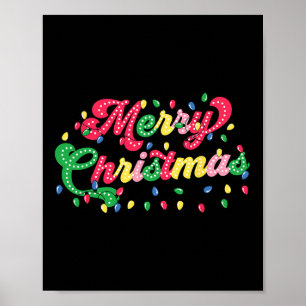Vrolijk Kerstfeest 2024 Familie Matching Kerstmis Poster