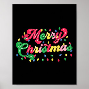Vrolijk Kerstfeest 2024 Familie Matching Kerstmis Poster