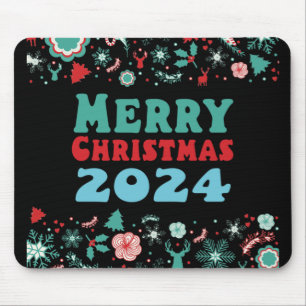 Vrolijk kerstfeest 2024 muismat