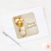 Vrolijk kerstfeest 23 opties vierkante sticker (Envelop)