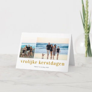 Vrolijk Kerstfeest 3 Fotocollage Kerstkaart Kaart