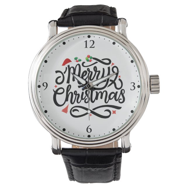 Vrolijk kerstfeest-61039 horloge (Voorkant)