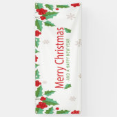 Vrolijk kerstfeest 6 spandoek (Verticaal)