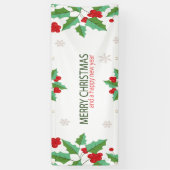 Vrolijk kerstfeest 7 spandoek (Verticaal)