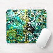 Vrolijk kerstfeest 8 Mousepad Muismat (Met muis)