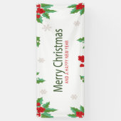 Vrolijk kerstfeest 8 spandoek (Verticaal)