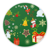 vrolijk kerstfeest 917 keramische knop (Voorkant)