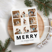 Vrolijk Kerstfeest 9 Fotocollage Feestdagenkaart