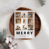 Vrolijk Kerstfeest 9 Fotocollage Feestdagenkaart