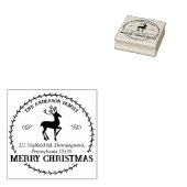 Vrolijk kerstfeest, aangepaste familie retour adre rubberstempel (Gestempeld)