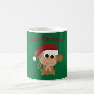 Vrolijk kerstfeest! aap koffiemok