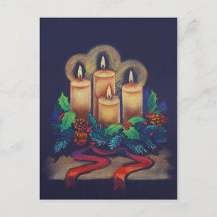 Vrolijk Kerstfeest - Advent Krans voor jou! Feestdagenkaart