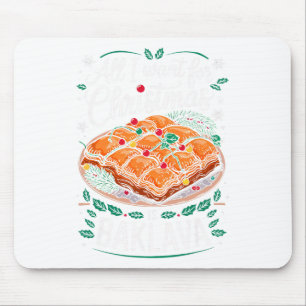Vrolijk kerstfeest Alles wat ik wil voor kerst Bak Muismat