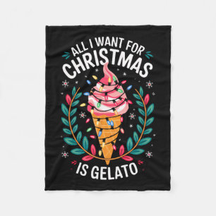 Vrolijk kerstfeest Alles wat ik wil voor kerst Gel Fleece Deken