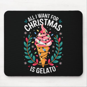 Vrolijk kerstfeest Alles wat ik wil voor kerst Gel Muismat