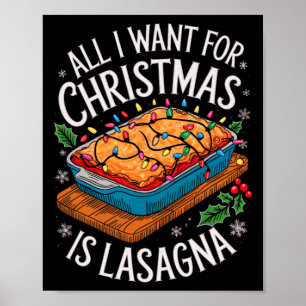 Vrolijk kerstfeest Alles wat ik wil voor kerst Las Poster