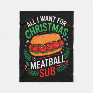 Vrolijk kerstfeest Alles wat ik wil voor Kerstmis  Fleece Deken