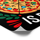 Vrolijk kerstfeest Alles wat ik wil voor kerstpizz Poster (Hoek)