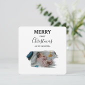 Vrolijk kerstfeest als foto's van mijn oma 2 Baby (Staand voorkant)