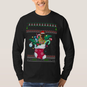 Vrolijk kerstfeest als herder in sok Funny T-shirt