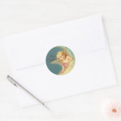 Vrolijk kerstfeest Angel CC0253 Round Sticker (Envelop)