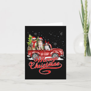 Vrolijk kerstfeest Australian Shepherd Santa Reind Kaart