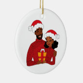 Vrolijk kerstfeest Baby Red Keramisch Ornament (Rechts)