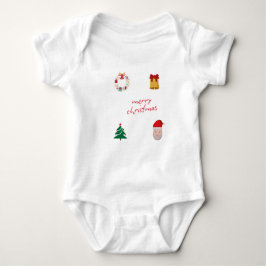 Vrolijk kerstfeest baby romper