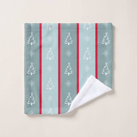 Vrolijk kerstfeest bad handdoek (Wasdoekje)