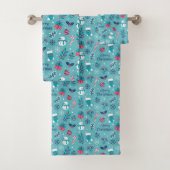 Vrolijk kerstfeest bad handdoek (Insitu)