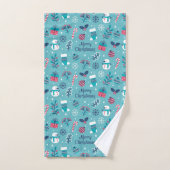 Vrolijk kerstfeest bad handdoek (Handdoek)