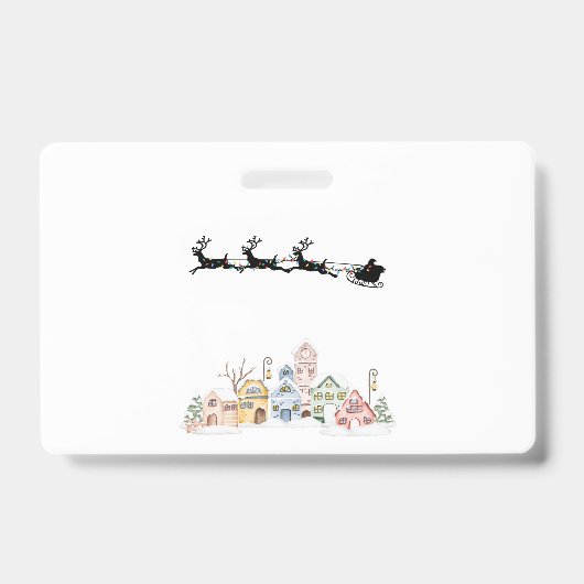 Vrolijk kerstfeest badge (Front)