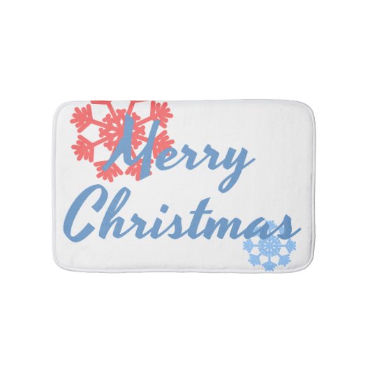 Vrolijk kerstfeest badmat (Voorkant)