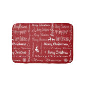 Vrolijk kerstfeest badmat (Voorkant)