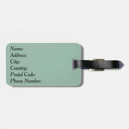 Vrolijk kerstfeest bagagelabel (Achterkant horizontaal)