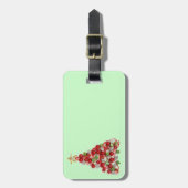 Vrolijk kerstfeest bagagelabel (Voorkant verticaal)