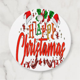 VROLIJK KERSTFEEST BEDANKJES LABELS