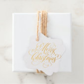 Vrolijk kerstfeest bedankjes labels (Met doos)