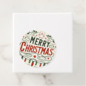 Vrolijk kerstfeest bedankjes labels (In situ)