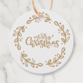 Vrolijk kerstfeest bedankjes labels (Voorkant)